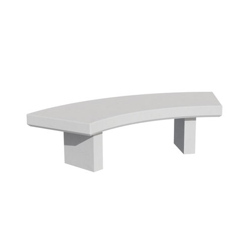 Panca design minimalista - TOKYO - 01159 - A Amop Synergies - in calcestruzzo / senza schienale / senza braccioli