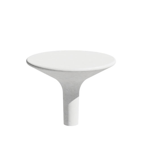 Tavolo design organico - AMOPLAY &copy; - 03018 - A Amop Synergies - in calcestruzzo / con supporto in calcestruzzo / rotondo