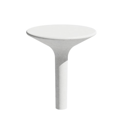 Tavolo alto design organico - AMOPLAY &copy; - 03022 - A Amop Synergies - in calcestruzzo / con supporto in calcestruzzo / rotondo