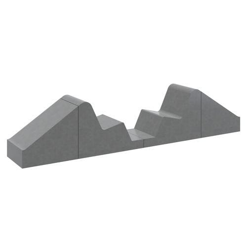 Lettino prendisole design minimalista - 4C3 Solution - 01307 - A Amop Synergies - in calcestruzzo / per spazio pubblico / modulare
