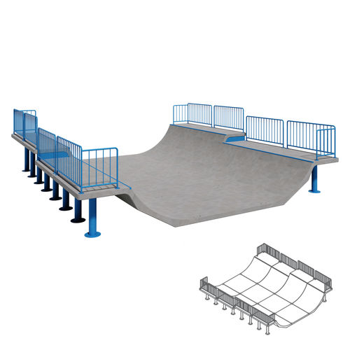 Minirampa per skatepark - 110-140 Wide - 01296 - A Amop Synergies - modulare / in cemento armato / in calcestruzzo prefabbricato