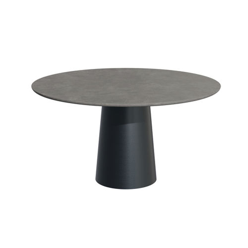 Tavolo contemporaneo - Round Up 28002 A - A Amop Synergies - in calcestruzzo / con supporto in acciaio / rotondo