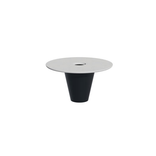 Tavolo d'appoggio contemporaneo - Round Up 28005 - A Amop Synergies - in calcestruzzo / con supporto in acciaio / rotondo