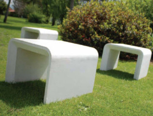 Sgabello contemporaneo - AR PURO :  INDIVIDUAL BENCH - A Amop Synergies - in calcestruzzo / modulare / contract