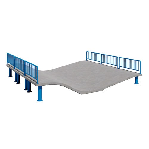 Rampa per skatepark tipo wave - A 01312 - A Amop Synergies - in calcestruzzo