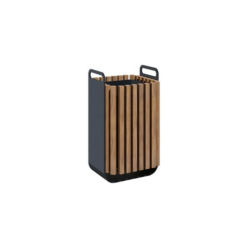 Cestino gettacarte in legno - GRIP 32022 - A Amop Synergies - in acciaio verniciato