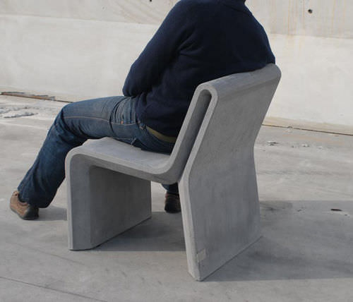 Sedia contemporanea - AR PURO : Individual Chair - A Amop Synergies - in calcestruzzo / per spazi pubblici / contract