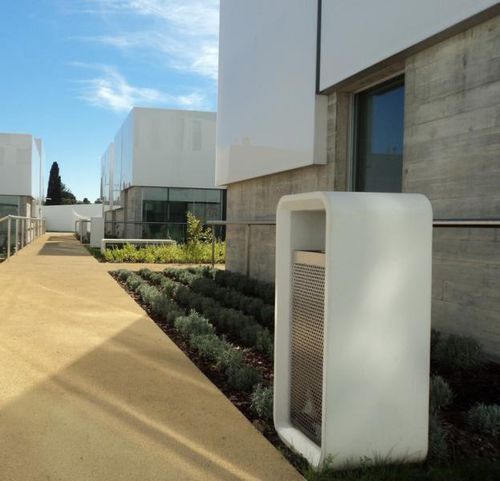 Portarifiuti pubblico - AR PURO : PAPER BIN - A Amop Synergies - in acciaio inossidabile / in acciaio COR-TEN® / in calcestruzzo