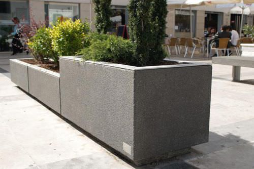 Fioriera in acciaio inossidabile - G CITIZEN - A Amop Synergies - in acciaio COR-TEN® / in calcestruzzo / rettangolare