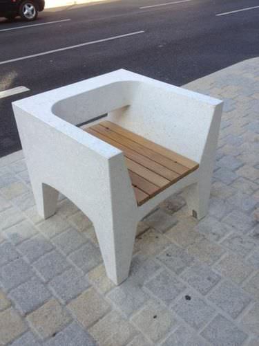 Poltrona urbana in calcestruzzo - LORD: Individual Chair - A Amop Synergies
