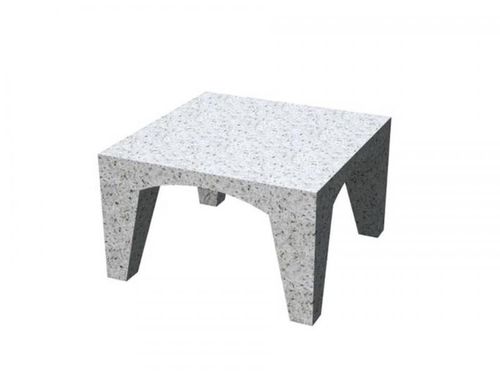Tavolino basso contemporaneo - LORD: Coffe Table - A Amop Synergies - in calcestruzzo / quadrato / per spazio pubblico