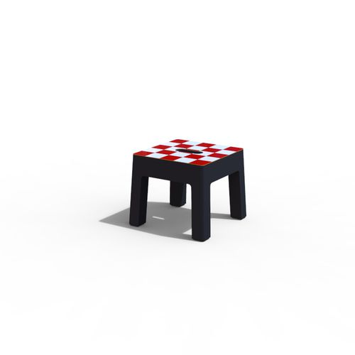 Sgabello contemporaneo - LUGARCOMUM: CONCRETE STOOL - A Amop Synergies - in calcestruzzo / per spazio pubblico / da esterno