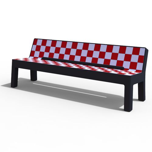 Panca per spazi pubblici classica - LUGARCOMUM: CONCRETE COLLECTIVE CHAIR - A Amop Synergies - in calcestruzzo