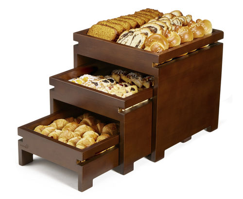 Espositore per prodotti alimentari - BD151 - Rosseto Serving Solutions - da bancone / in bambù / per panetteria