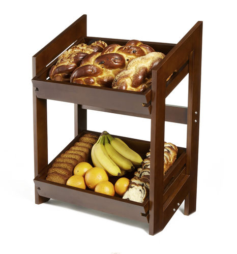Espositore per prodotti alimentari - BD152 - Rosseto Serving Solutions - da bancone / in bambù / per panetteria