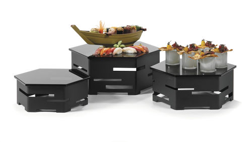 Espositore tavolo - SK018 - Rosseto Serving Solutions - per prodotti alimentari / in acciaio inossidabile / in vetro temprato