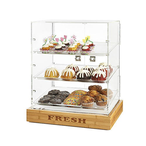 Espositore per prodotti alimentari - BD125 - Rosseto Serving Solutions - da bancone / in legno / per pasticceria