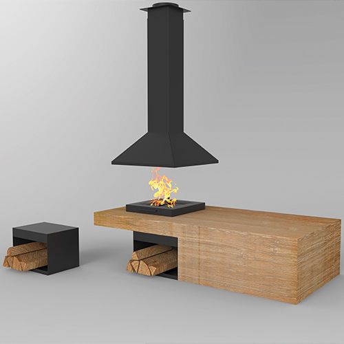 Barbecue a legna - COOK - TRAFORART - da appoggio / in legno