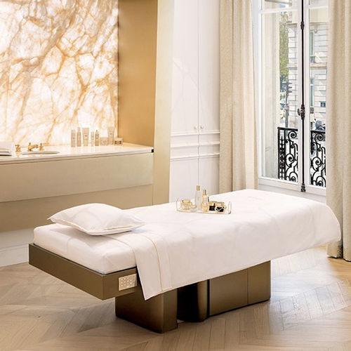 Lettino per massaggi elettrico - BESPOKE - AKT GROUP - fisso / in fibra di vetro / in Solid Surface