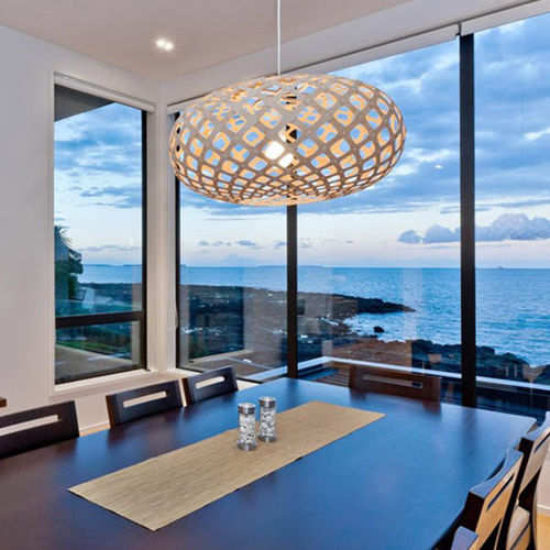 Lampada a sospensione - KINA - David Trubridge Design - in bambù / in legno compensato / contemporanea