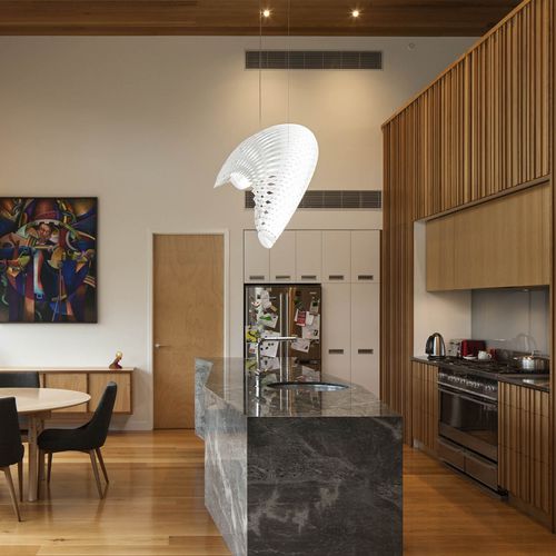 Lampada a sospensione - WING - David Trubridge Design - in alluminio / in policarbonato / design originale