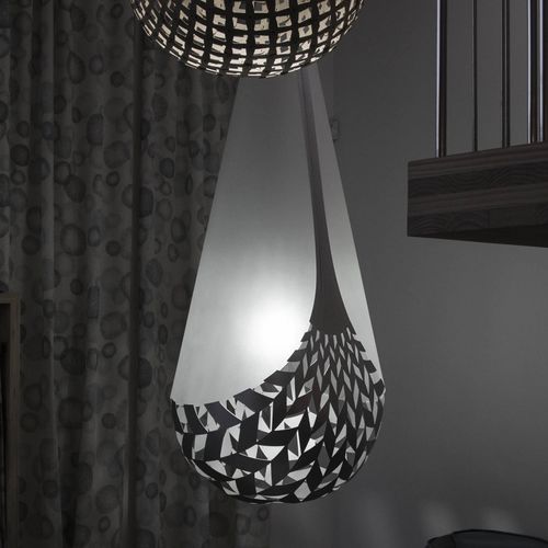 Lampada a sospensione - BASKET - David Trubridge Design - in alluminio / in plastica / design originale