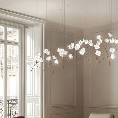 Lampada a sospensione - POPPY - Slamp - in Lentiflex® / in filo metallico / in ottone