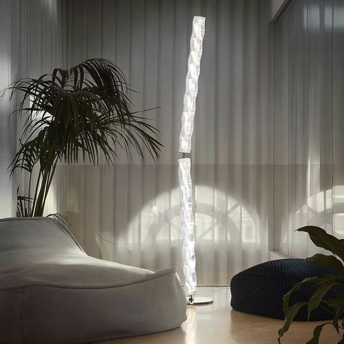 Lampada da terra - HUGO  - Slamp - in acciaio inossidabile / in Lentiflex® / design originale