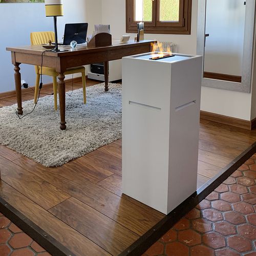 Camino elettrico - TOWER 250 - IGNISIAL Paris - da appoggio / centrale / con focolare aperto