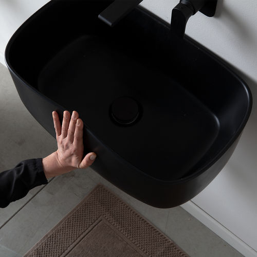 Lavabo sospeso - EVLABOUN - EVER Life Design - in poliuretano / su misura / rettangolare