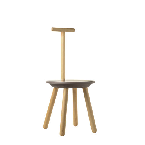 Sgabello da doccia contemporaneo - EVRUSG - EVER Life Design - in faggio / con supporto in faggio / con 4 gambe