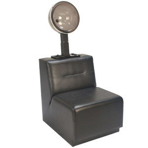 Poltrona da parrucchiere in pelle - BC-STRAIGHT - Interstate Design Industries - con casco per asciugatura / contract