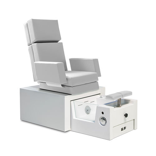Poltrona spa pedicure in pelle - PediSpa Compact  - Gharieni Group - con poggiatesta / con poggiapiedi / con schienale reclinabile