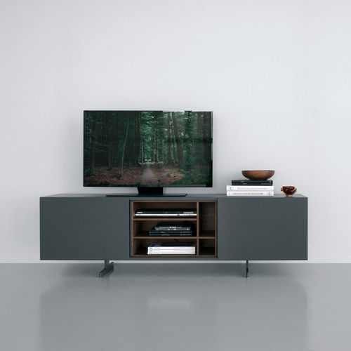 Mobile porta TV contemporaneo - MONOLITH - extendo - hi-fi / con ripiani / con moderno rotelle