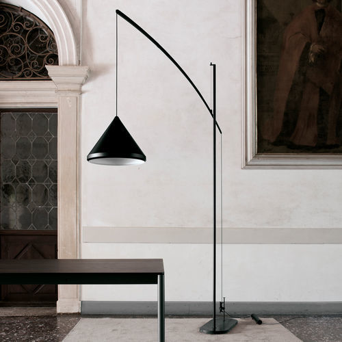 Lampada da terra - CONTRAPPESO - extendo - in alluminio / in acciaio / in marmo