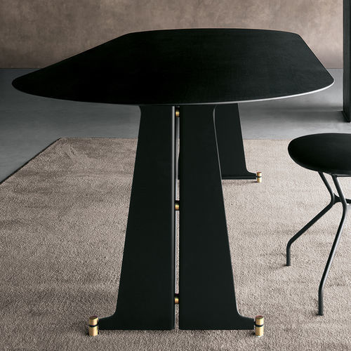 Tavolo contemporaneo - T10 - extendo - in rovere / in HPL / in calcestruzzo