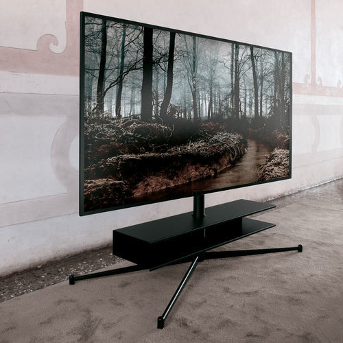 Supporto per TV da terra contemporaneo - TITANO - extendo - girevole / con sollevatore / con supporto per lettore DVD