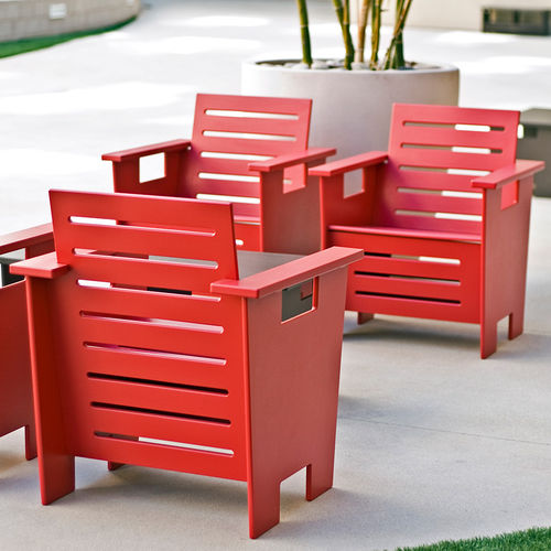 Sedia contemporanea - GO CLUB  - Loll Designs - da esterno / in polietilene / adirondack