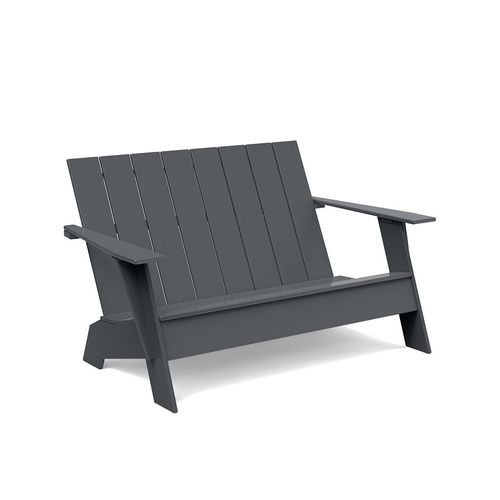 Panca contemporanea - ADIRONDACK - Loll Designs - in polietilene ad alta densità HDPE / con schienale / con braccioli