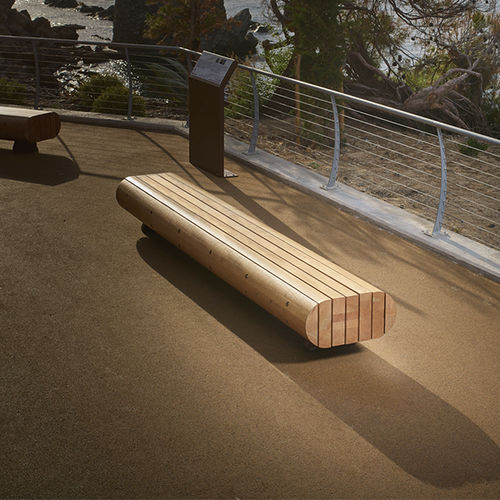 Panca da giardino contemporanea - MIGRATION - CYRIA | Mobilier Urbain - in legno / senza schienale / senza braccioli