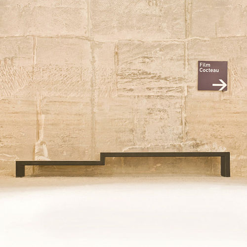 Panca da giardino contemporanea - EUDALD - CYRIA | Mobilier Urbain - in acciaio / in ferro / in acciaio termolaccato
