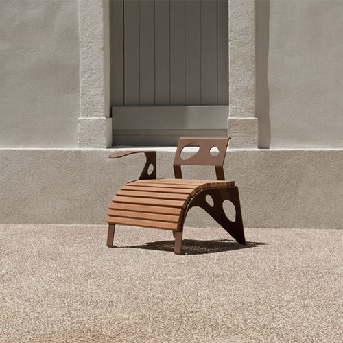 Sedia da giardino contemporanea - GREEN PALACIO - CYRIA | Mobilier Urbain - da esterno / in legno / con supporto in acciaio