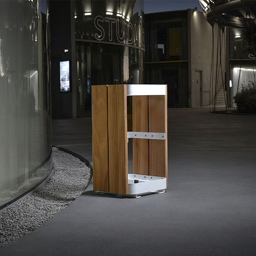 Portarifiuti pubblico - KAISEKI - CYRIA | Mobilier Urbain - in acciaio galvanizzato / in acciaio / in acciaio inossidabile