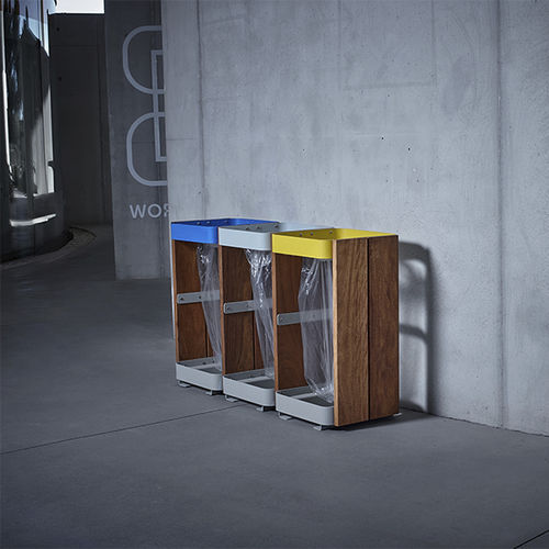 Portarifiuti per raccolta differenziata - KAISEKI - CYRIA | Mobilier Urbain - in acciaio galvanizzato / in acciaio / in acciaio inossidabile