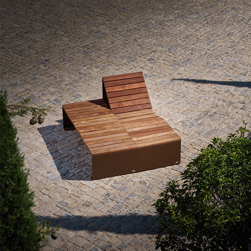Sdraio contemporaneo - ABSOLUT CARPET - CYRIA | Mobilier Urbain - in legno / in acciaio / da esterno