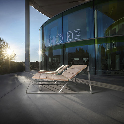 Sdraio contemporaneo - KAISEKI XL - CYRIA | Mobilier Urbain - in legno / in acciaio / da esterno