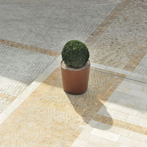 Fioriera in acciaio COR-TEN® - GLAM 3 - CYRIA | Mobilier Urbain - in acciaio termolaccato / rotonda / ad alta resistenza