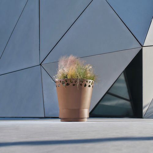 Fioriera in acciaio COR-TEN® - GREEN PALACIO 2 - CYRIA | Mobilier Urbain - in acciaio termolaccato / rotonda / ad alta resistenza