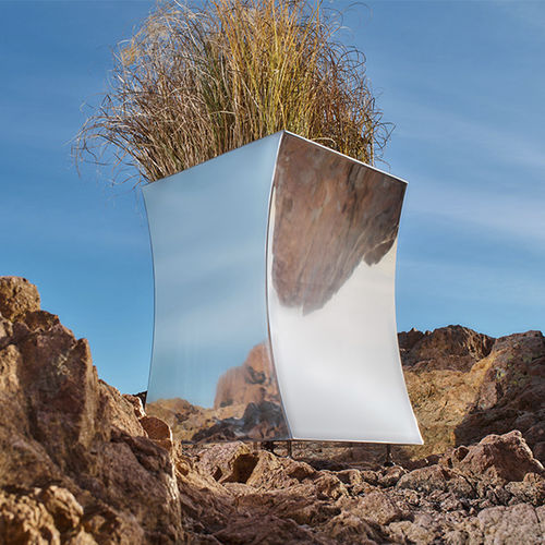 Grande fioriera in acciaio galvanizzato - MISS FLOWER 2 - CYRIA | Mobilier Urbain - in acciaio COR-TEN® / in acciaio termolaccato / contemporanea
