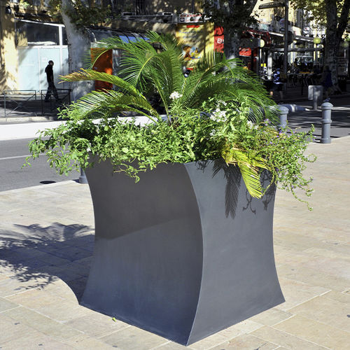 Fioriera in acciaio inossidabile - MISS FLOWER 3 - CYRIA | Mobilier Urbain - in acciaio COR-TEN® / in acciaio termolaccato / ad alta resistenza